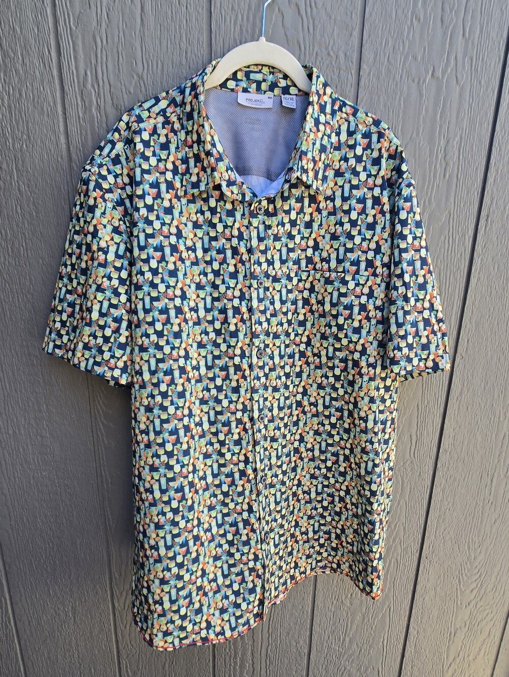 NWOT PROJEK Raw Tropical Drink Shirt